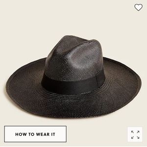 J Crew Wide-brim Panama hat AW360